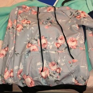 Hoodie with flowers on it